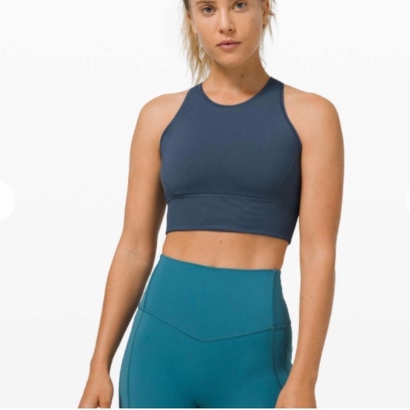 lululemon athletica Other - Lululemon Athletica Ebb to Train Sports Bra size 8 Iron Blue